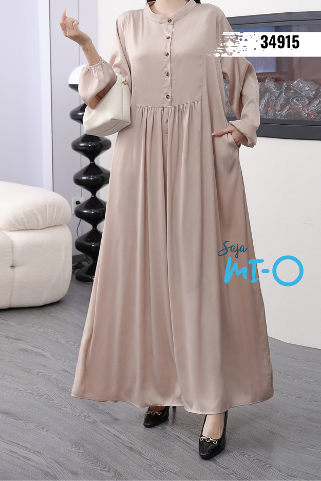 Single Breasted Long Sleeves Dress