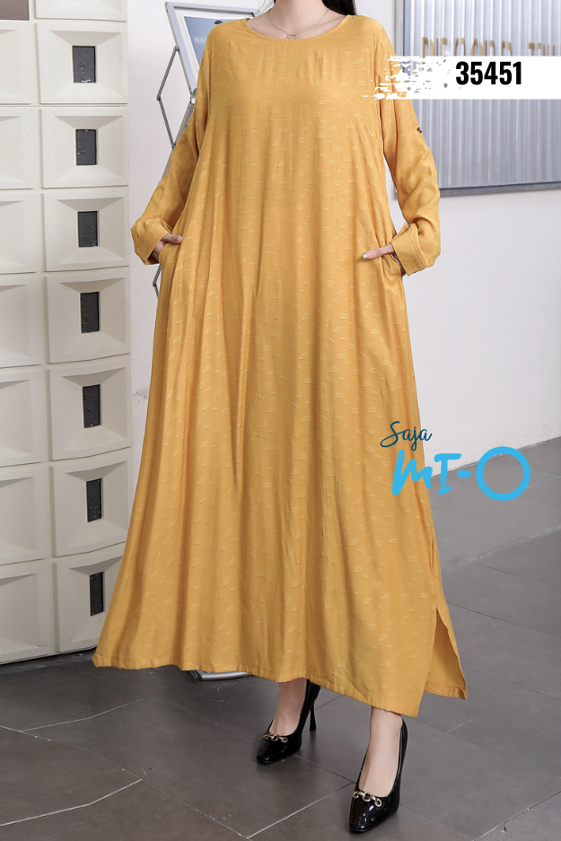 Printed Plain Colour Midi