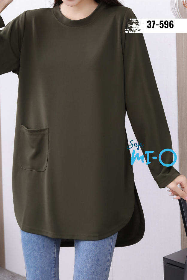 Round Neck Tunic Long Sleeve