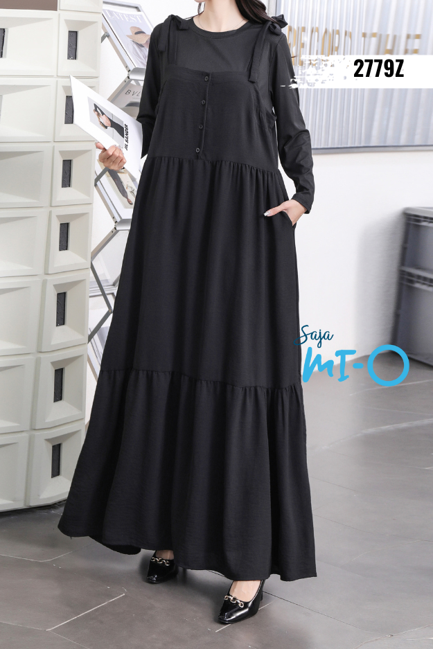 Plain/ Floral Camisole Long Dress