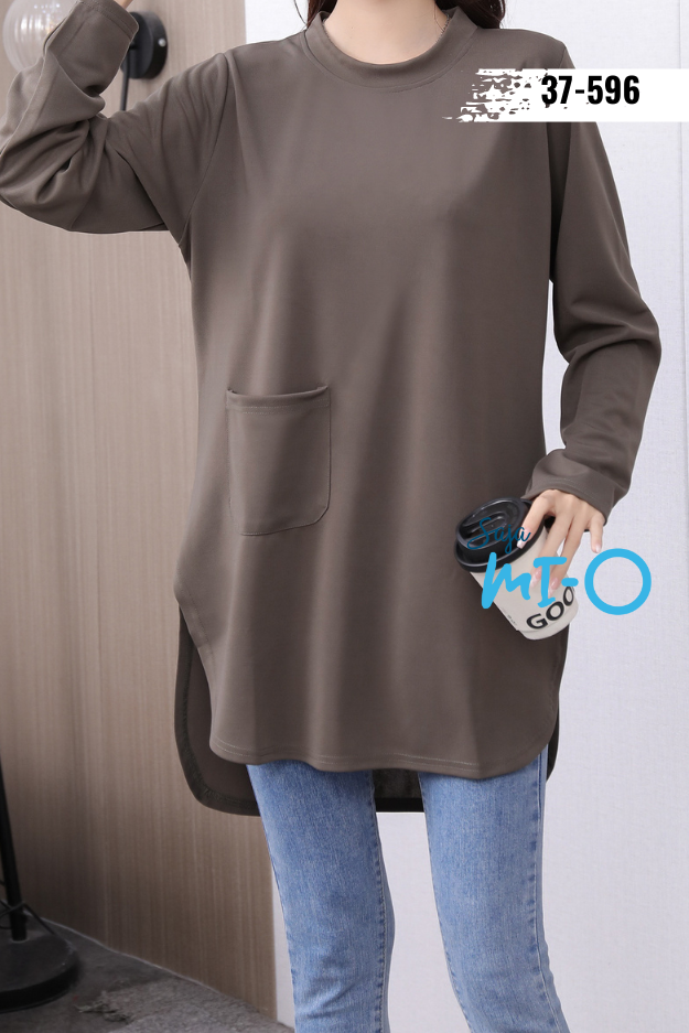 Round Neck Tunic Long Sleeve