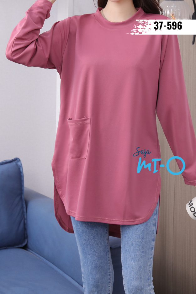 Round Neck Tunic Long Sleeve