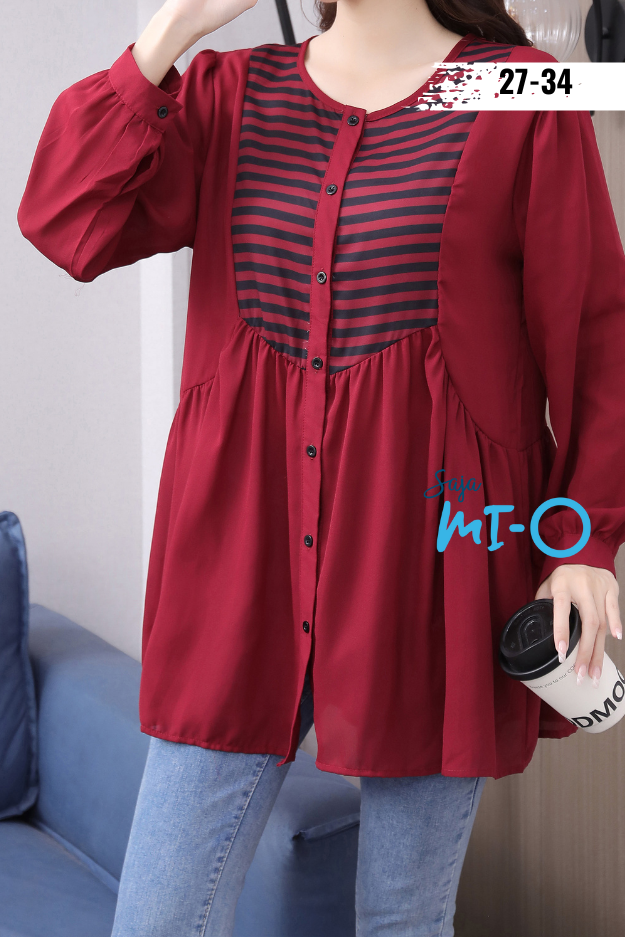 Long Sleeve Baby Doll Top