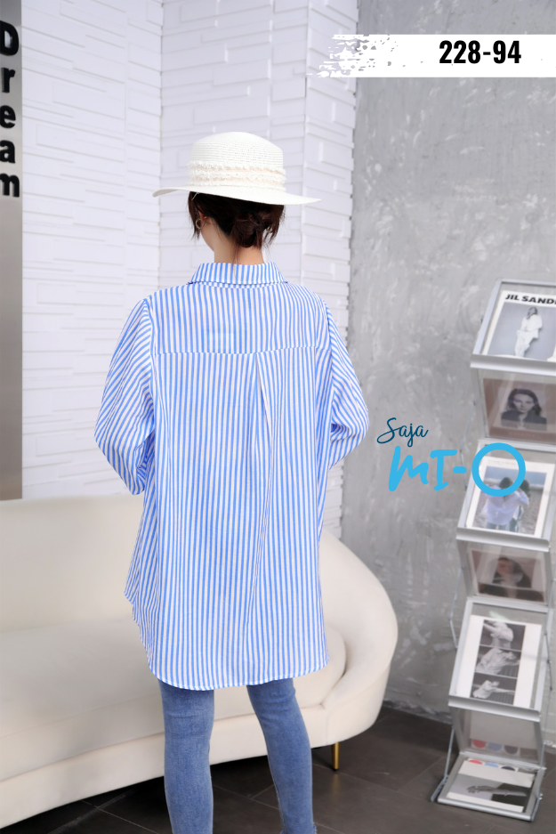 Muslimah Classic Stripes Shirt Top