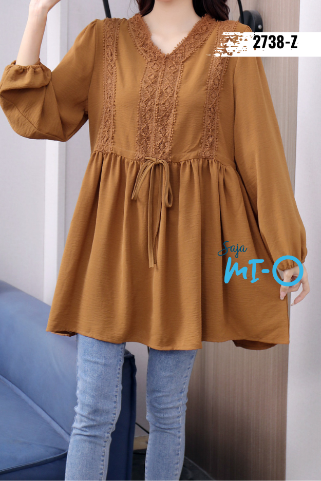 Embroidered Draw String Top