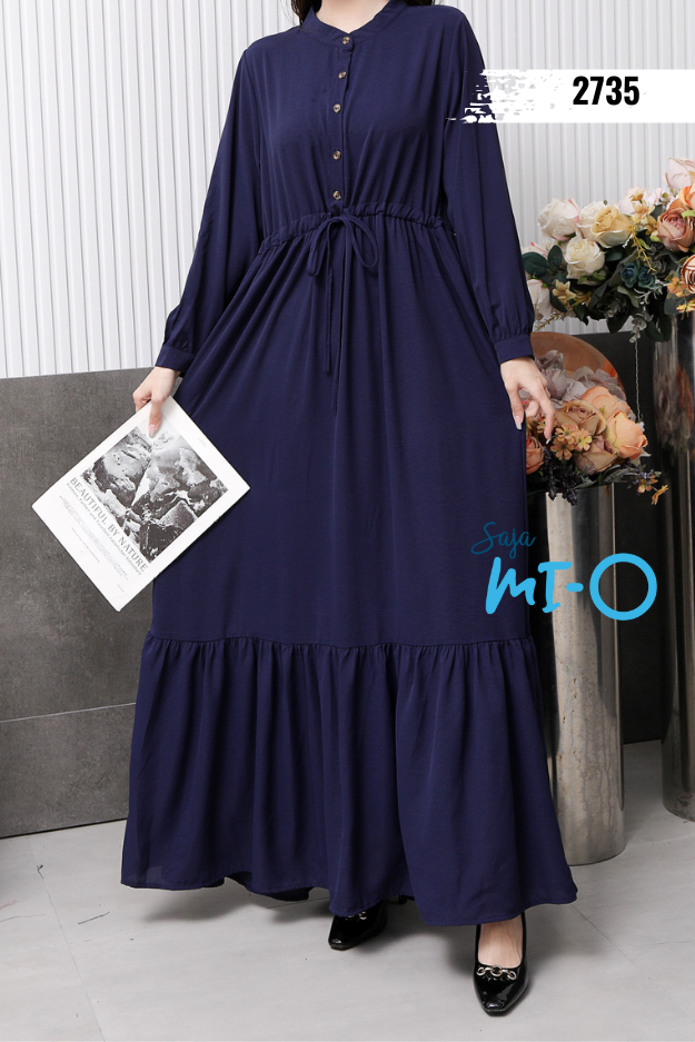 Umbrella Long Sleeve Dresses Plain and Floral Patterns