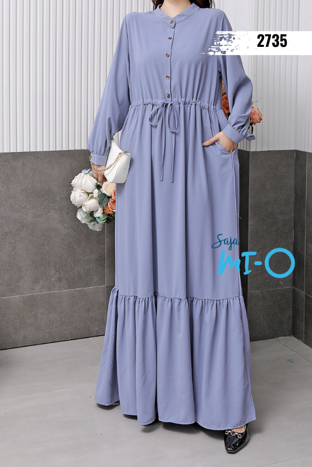 Umbrella Long Sleeve Dresses Plain and Floral Patterns