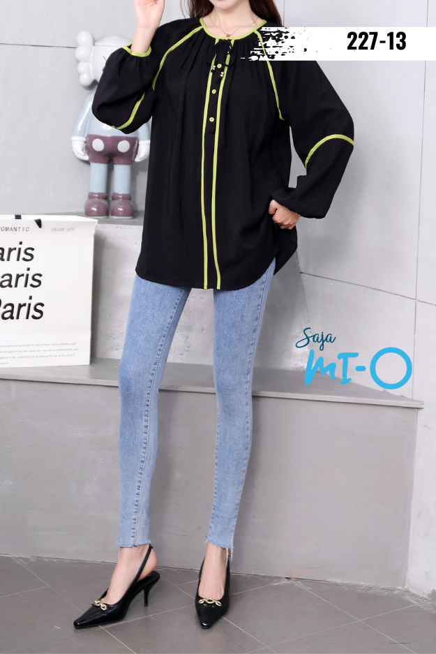 Long Sleeves Buttons Casual Top