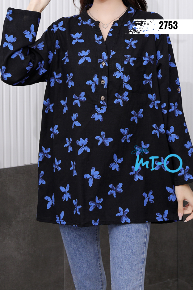 Shirt With Flowery Underside