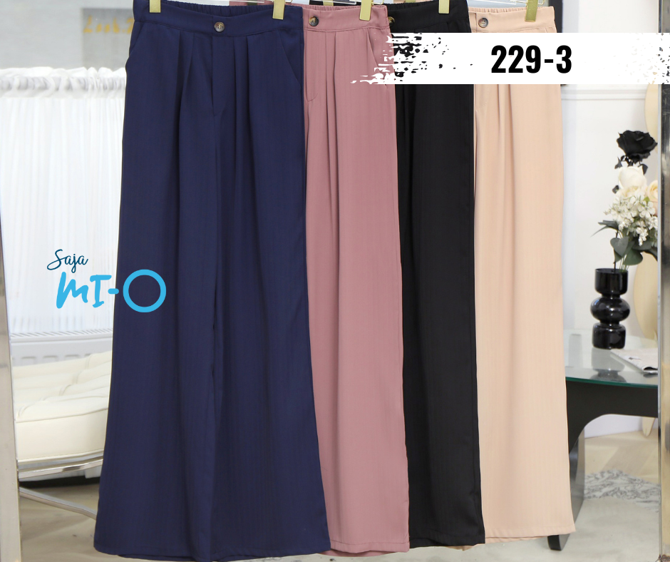 High-waisted premium wide-leg trousers