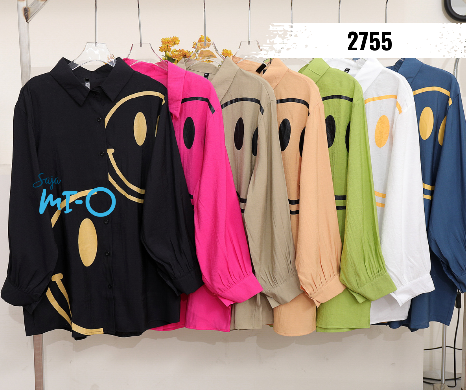 Cute smiley face top with collar