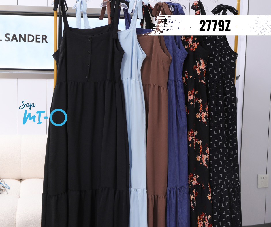 Plain/ Floral Camisole Long Dress