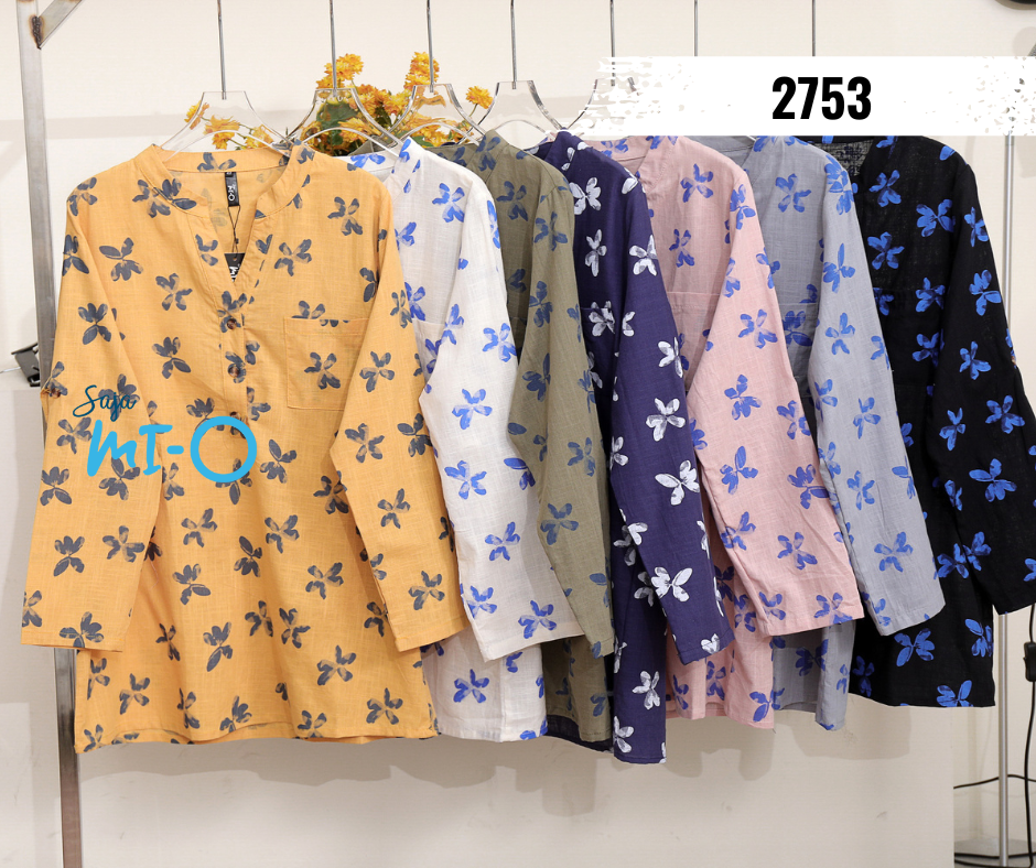 Shirt With Flowery Underside