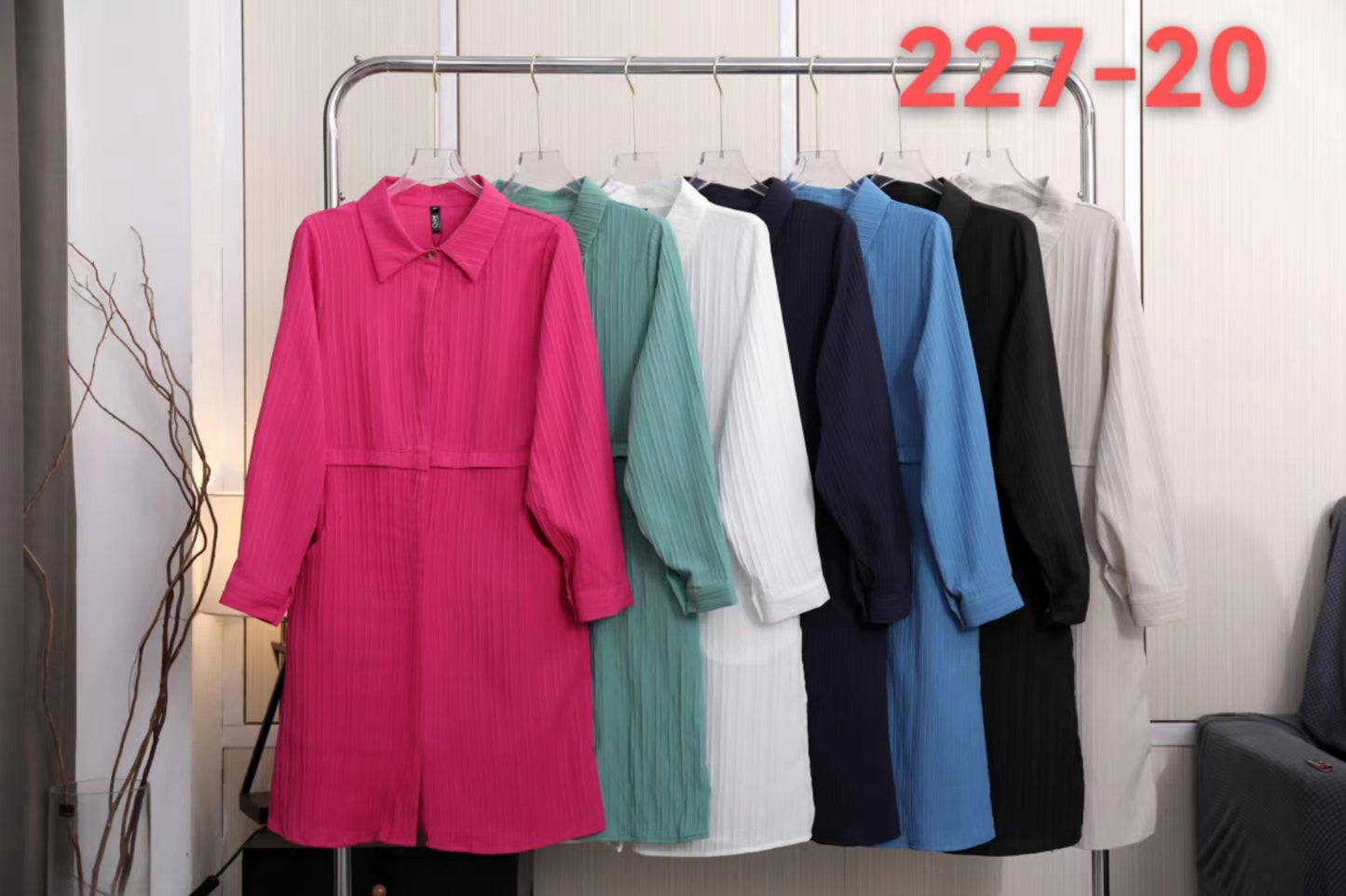 Button Down Long Top