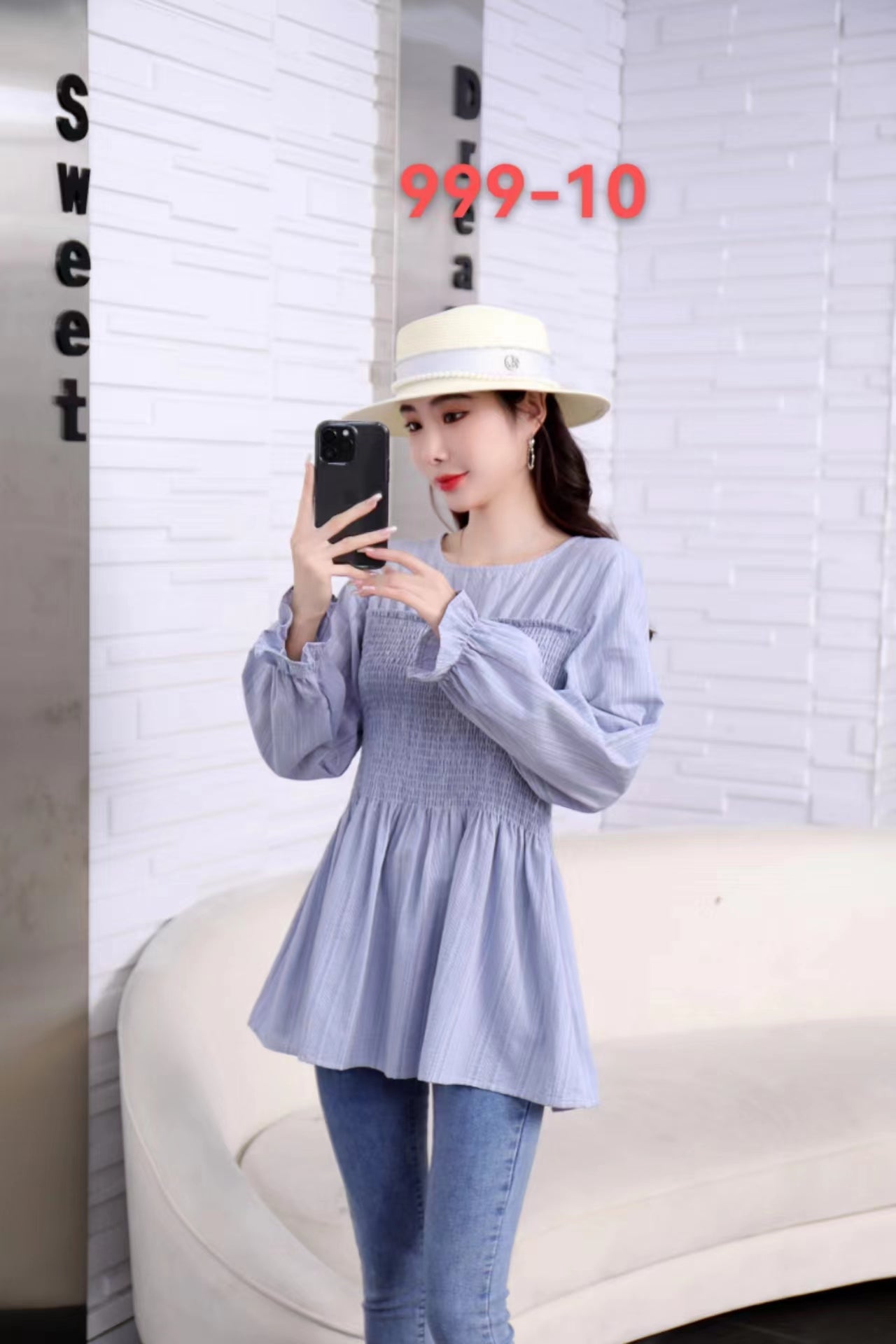 Vintage Elastic Style Top