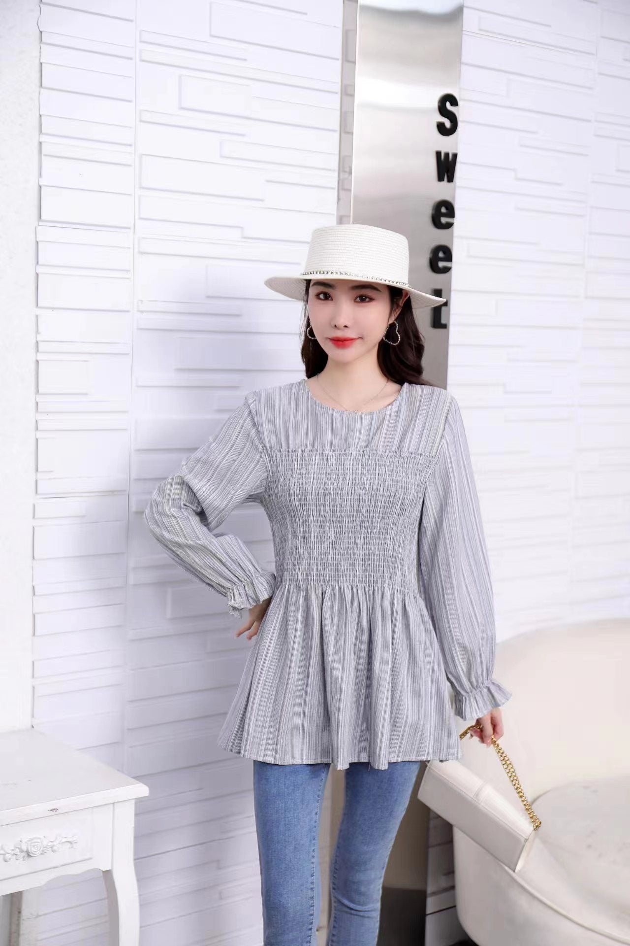 Vintage Elastic Style Top
