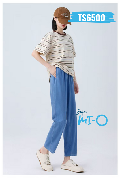 Casual Elastic Waist Pants  - TS6500