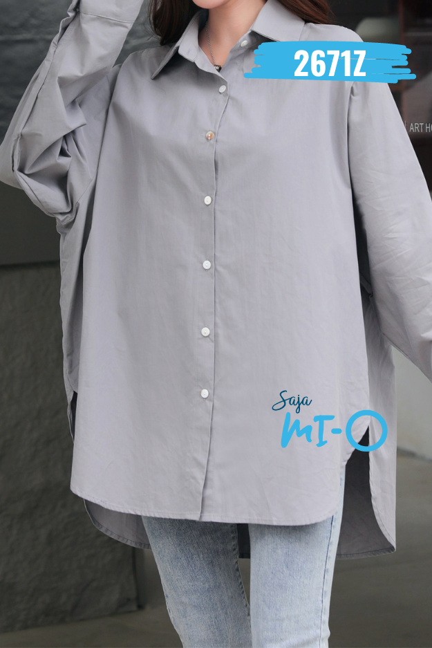 Trendy Casual Long Sleeve Shirt -2671Z