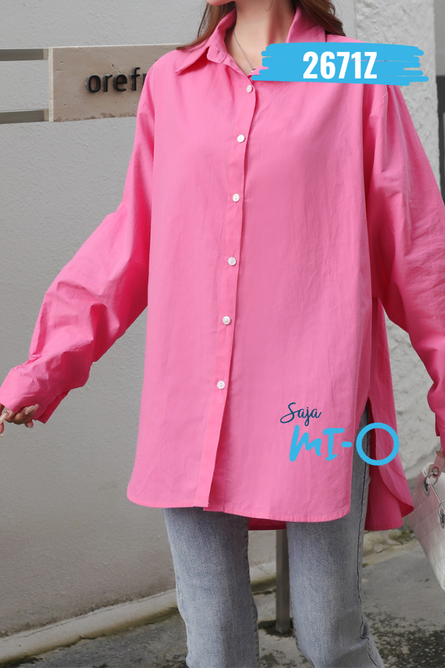 Trendy Casual Long Sleeve Shirt -2671Z