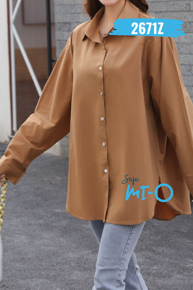 Trendy Casual Long Sleeve Shirt -2671Z