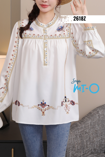 Embroidery Trendy Top