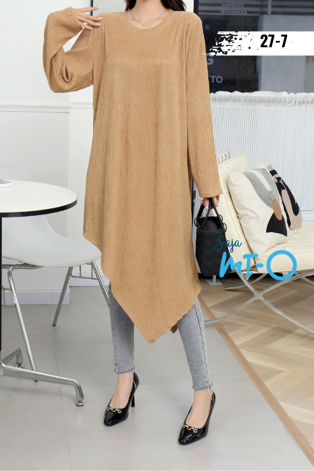 Women Casual Loose Long Sleeves Round Neck