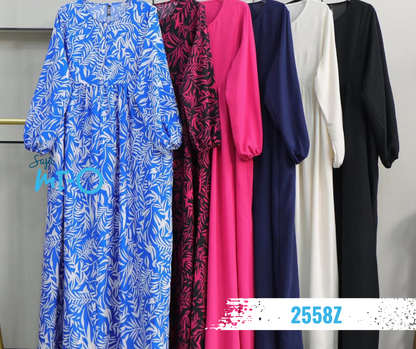 Muslim Long Dress - 2558Z