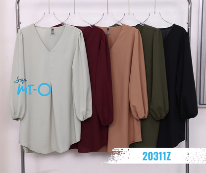 Fashionable Solid Color Loose Top - 20311Z