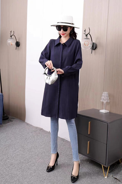 Button Down Long Top
