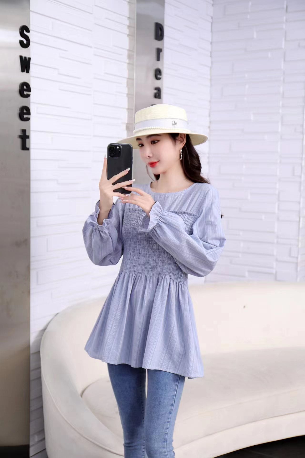 Vintage Elastic Style Top